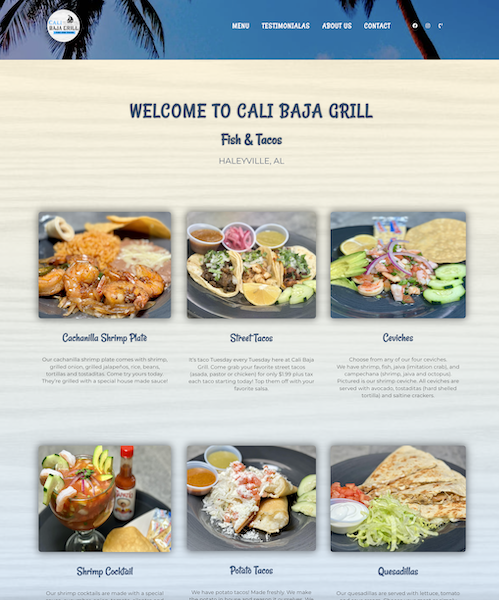 cali baja grill front page1