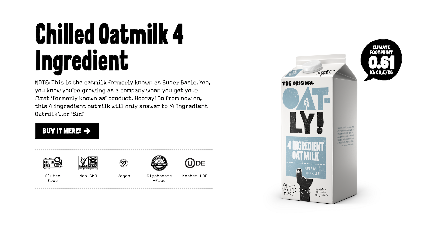 Oatly website screenshot